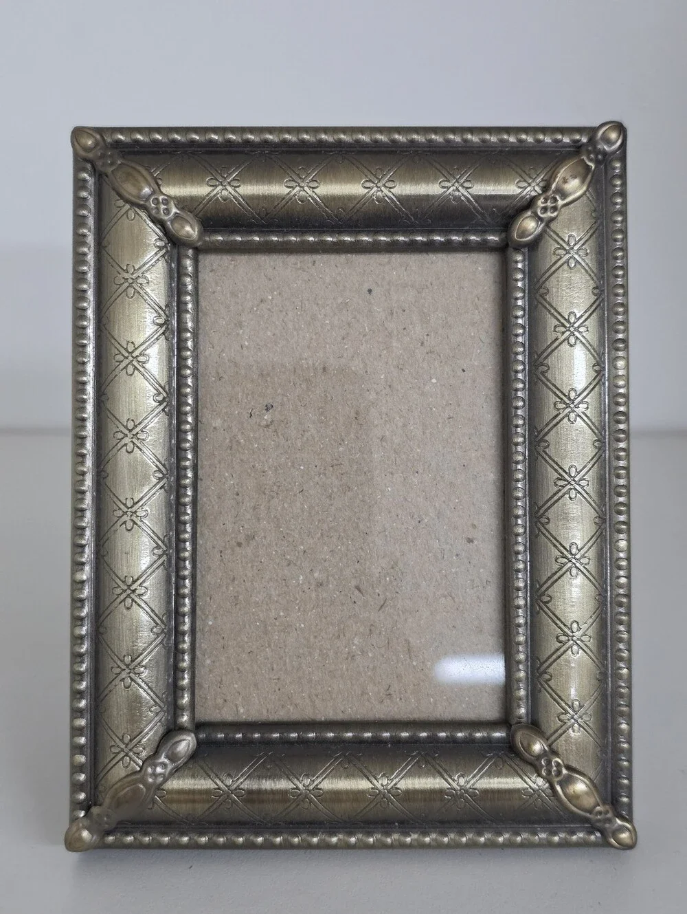 Malden International Designs Antique Brass Diamond Lattice Frame